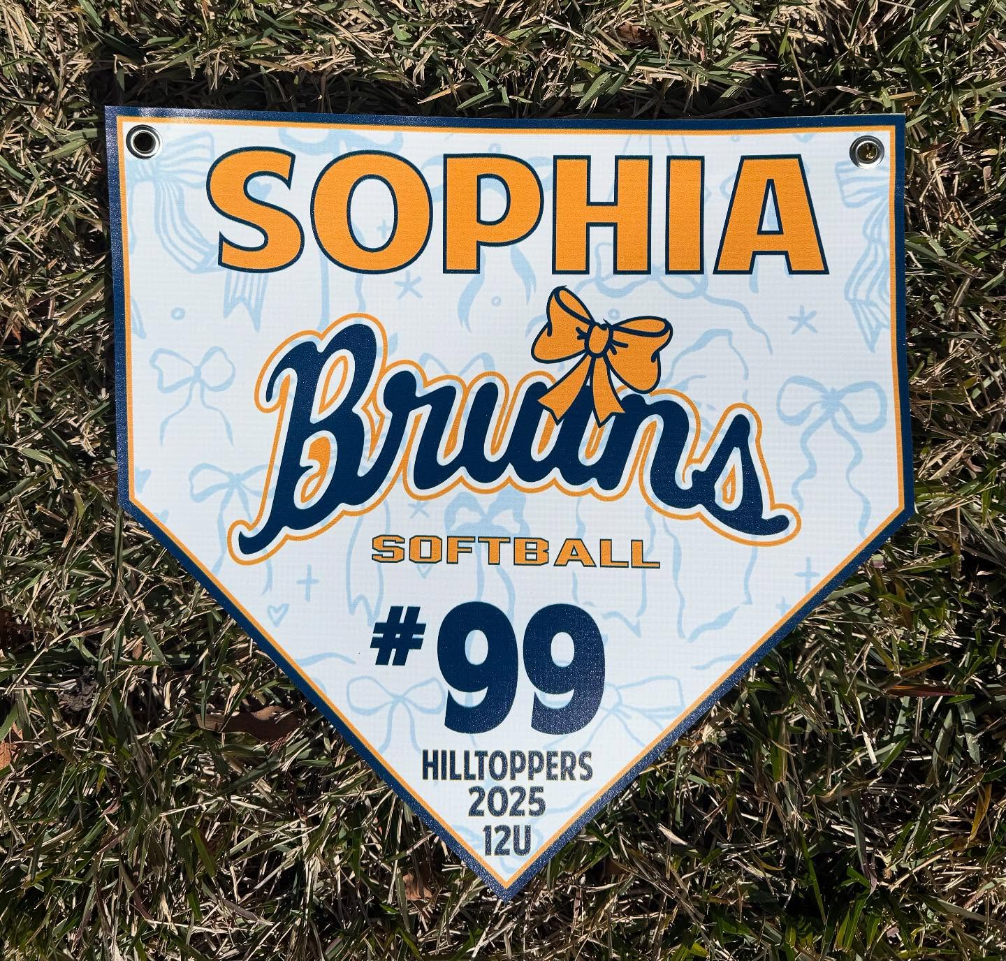 BANNER- Home Plate Pennants (15x15 with grommets)