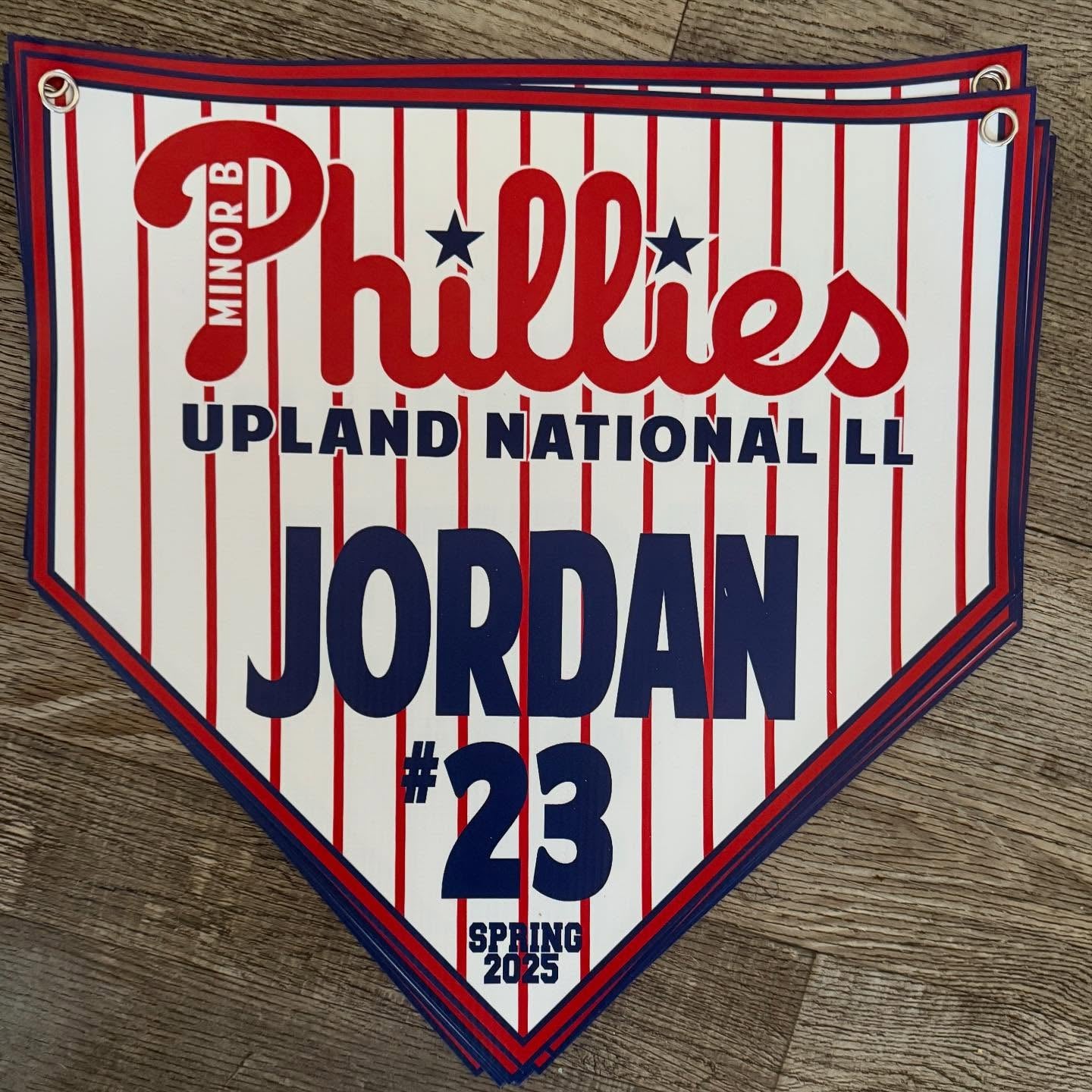 BANNER- Home Plate Pennants (15x15 with grommets)