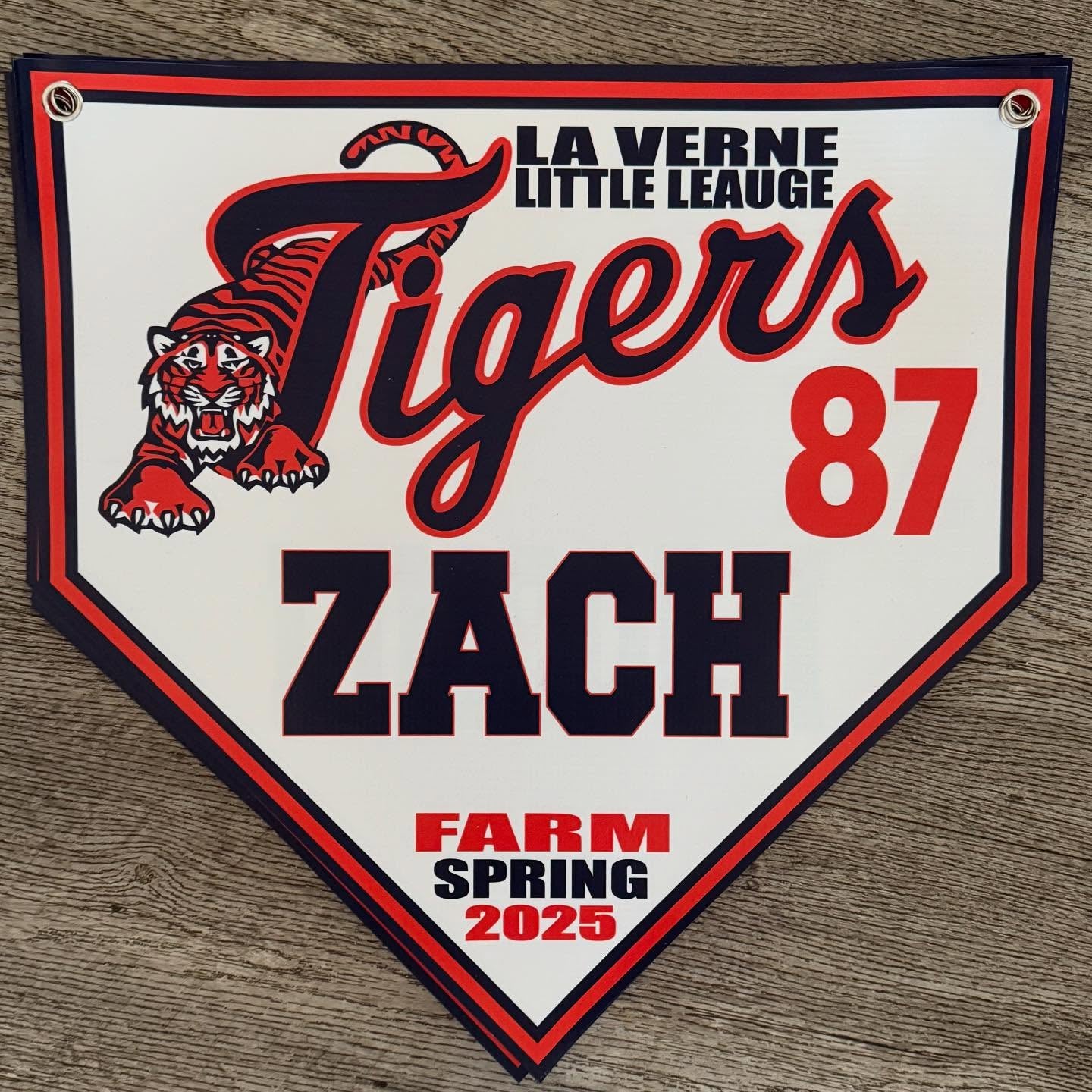 BANNER- Home Plate Pennants (15x15 with grommets)