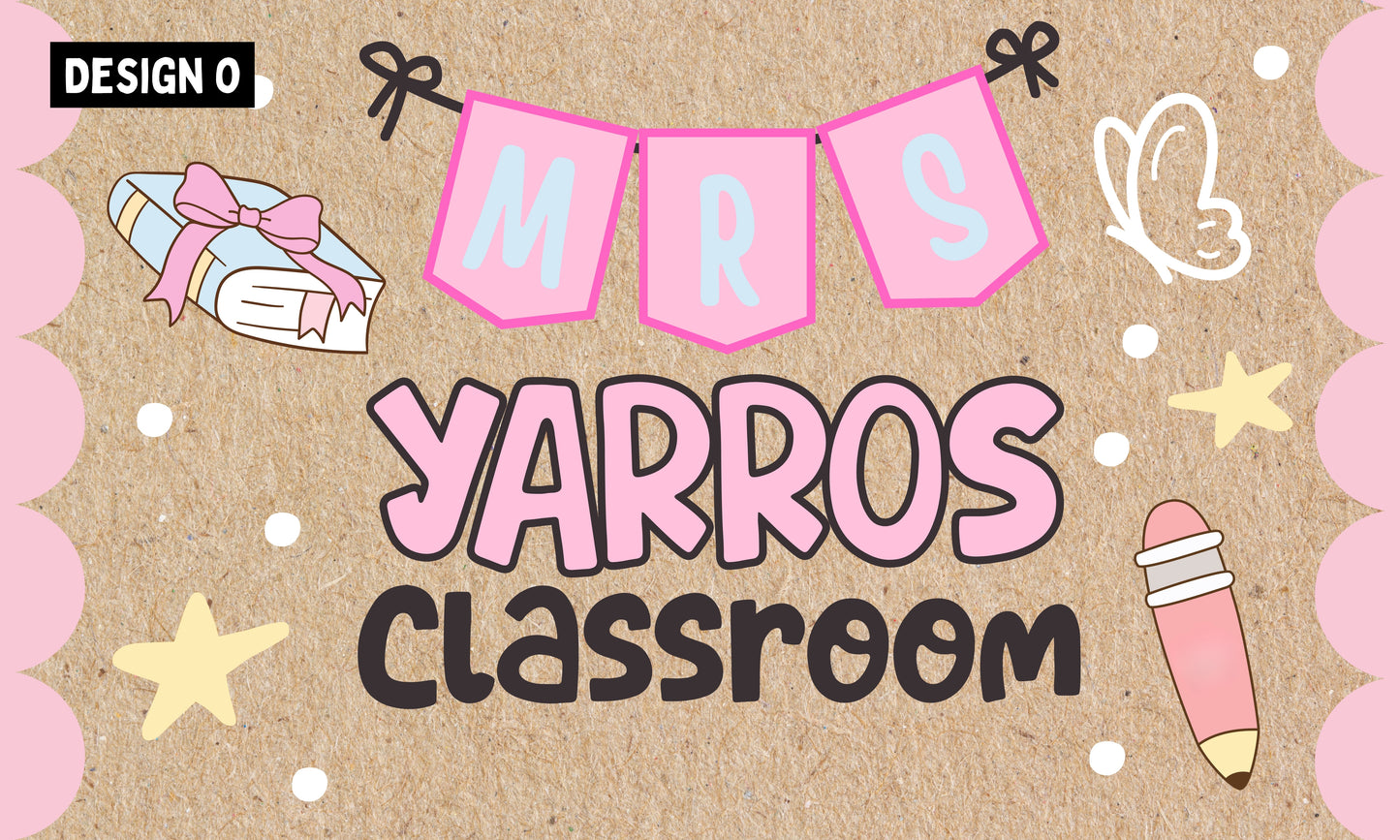 Faux Painted Banner- Back to School (3x5 or 4x6)
