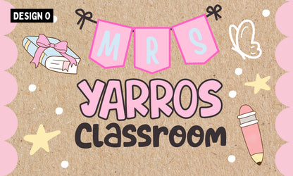 Faux Painted Banner- Back to School (3x5 or 4x6)