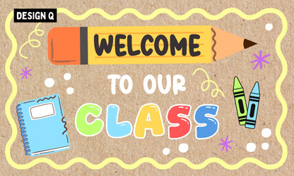 Faux Painted Banner- Back to School (3x5 or 4x6)