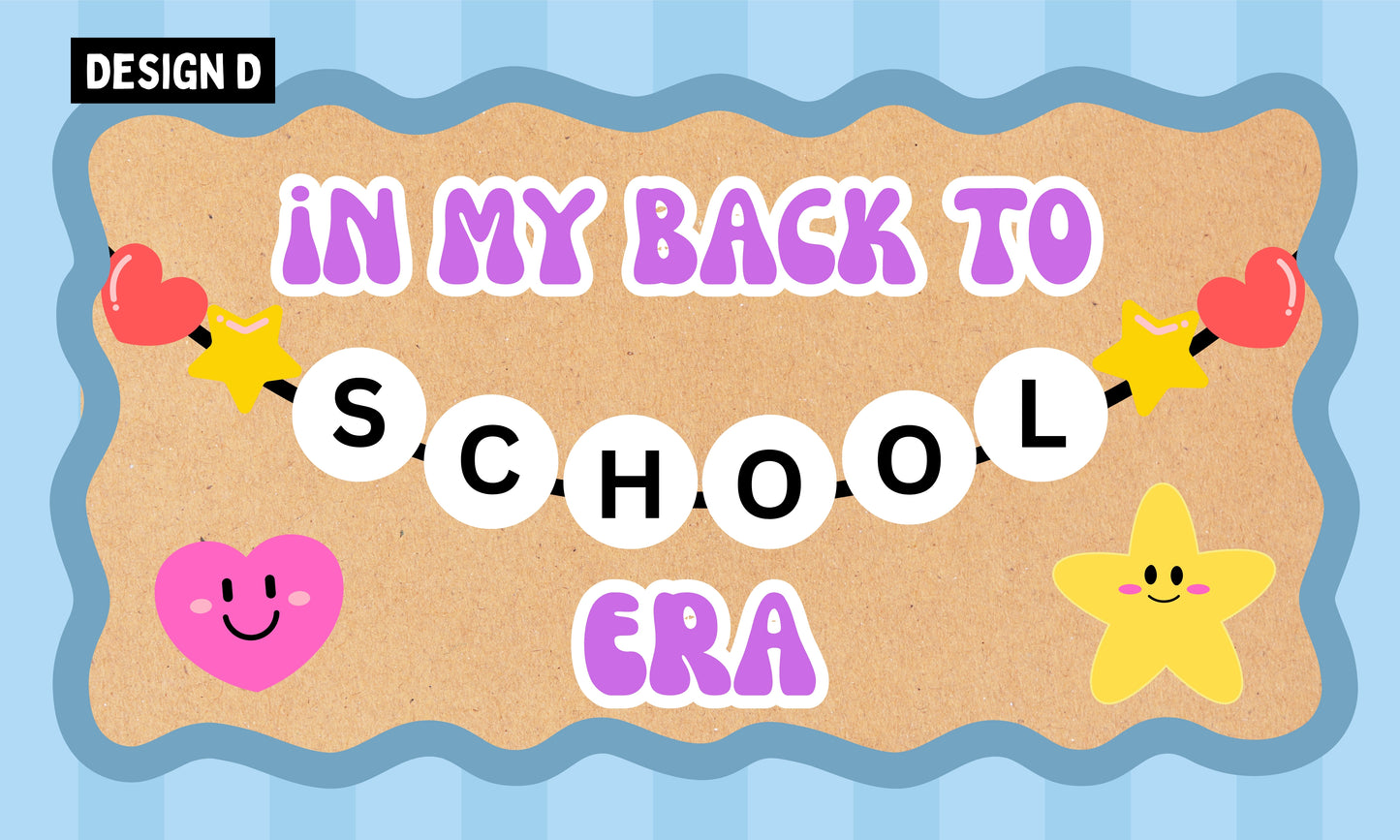 Faux Painted Banner- Back to School (3x5 or 4x6)