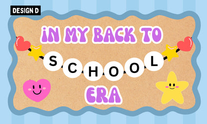 Faux Painted Banner- Back to School (3x5 or 4x6)