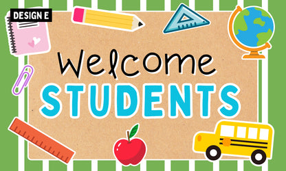 Faux Painted Banner- Back to School (3x5 or 4x6)
