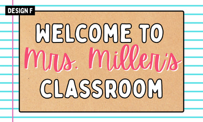 Faux Painted Banner- Back to School (3x5 or 4x6)