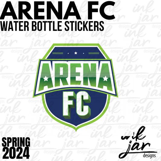 ARENA FC Spring 2024: Water Bottle Stickers (set of 2)