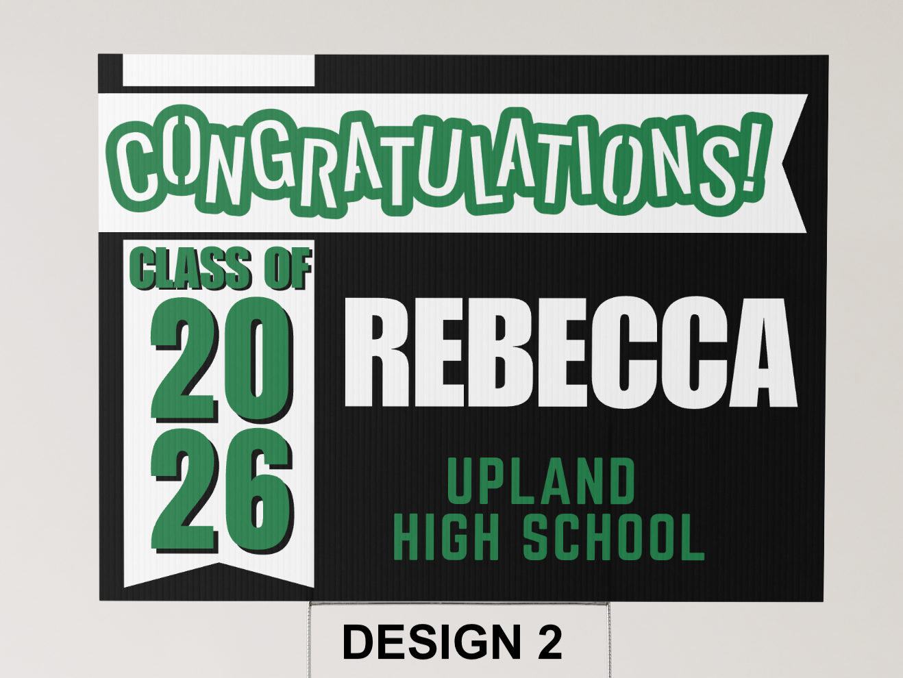 Graduation Yard Sign (with H Stake) (1 without pictures)