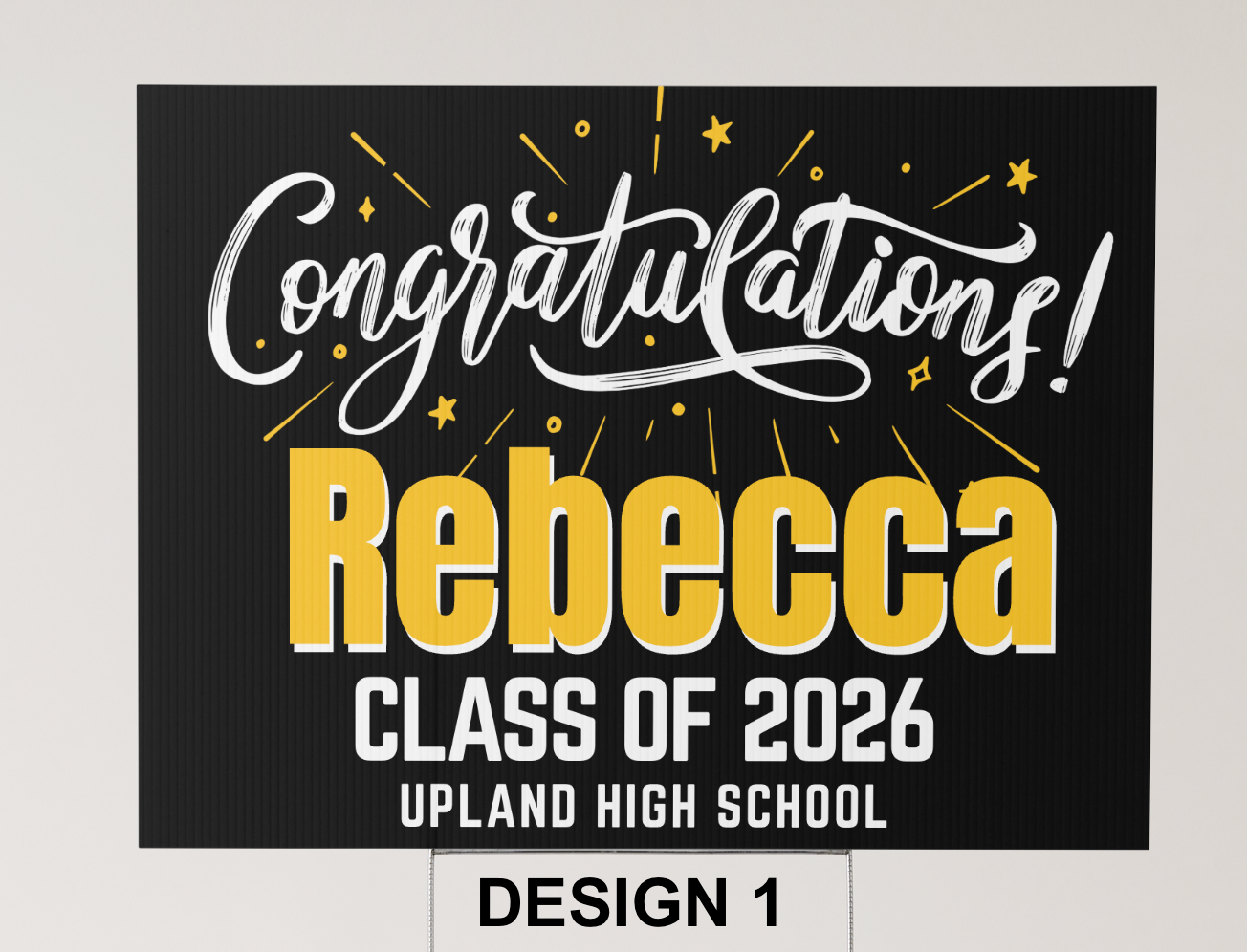 Graduation Yard Sign (with H Stake) (1 without pictures)