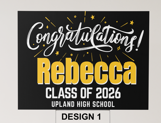 Graduation Yard Sign (with H Stake) (1 without pictures)