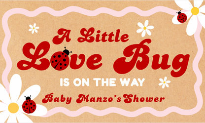 BANNER- Faux Painted Banner- Baby