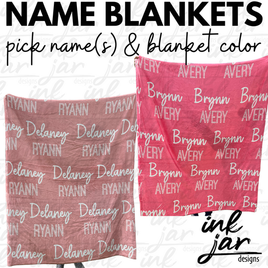 Personalized Name Blanket