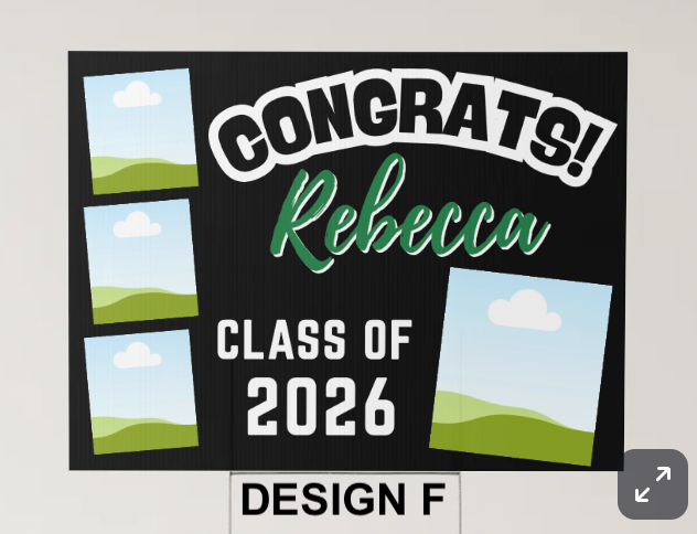Graduation Yard Sign (with H Stake) (WITH pictures)