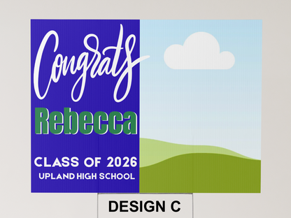Graduation Yard Sign (with H Stake) (WITH pictures)