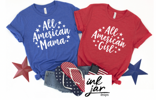 All American Mama/All American girl SET- Adult & Youth