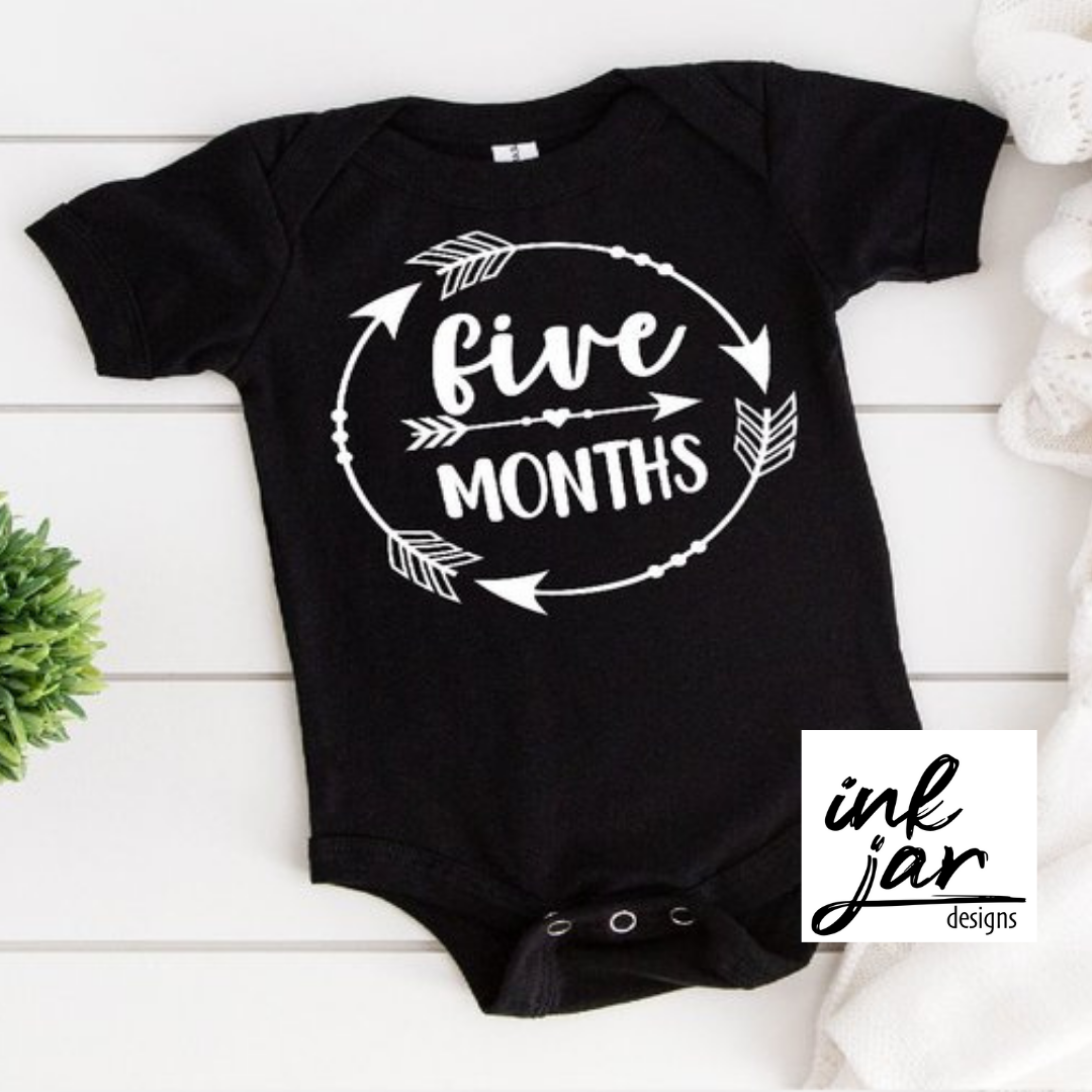 MILESTONES- Boho Arrow- 12 month set