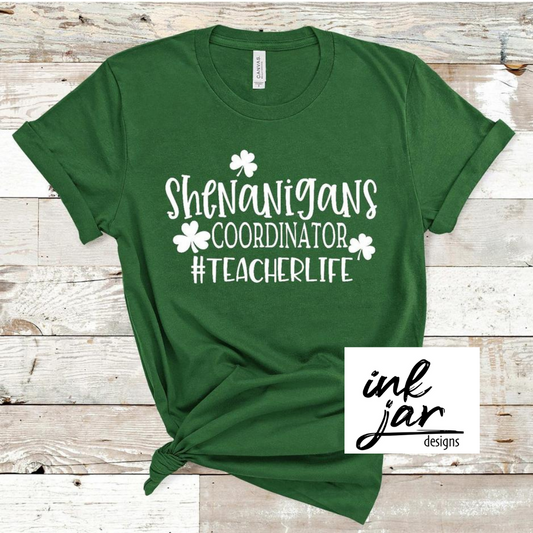 Shenanigans Coordinator Teacher Life Shamrocks