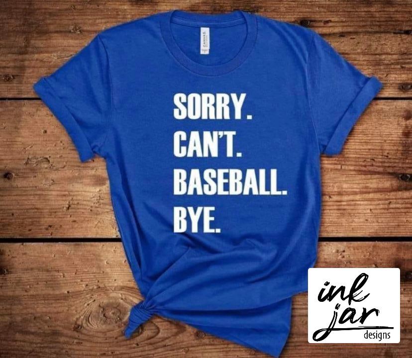 Sorry. Can't. Baseball. Bye.